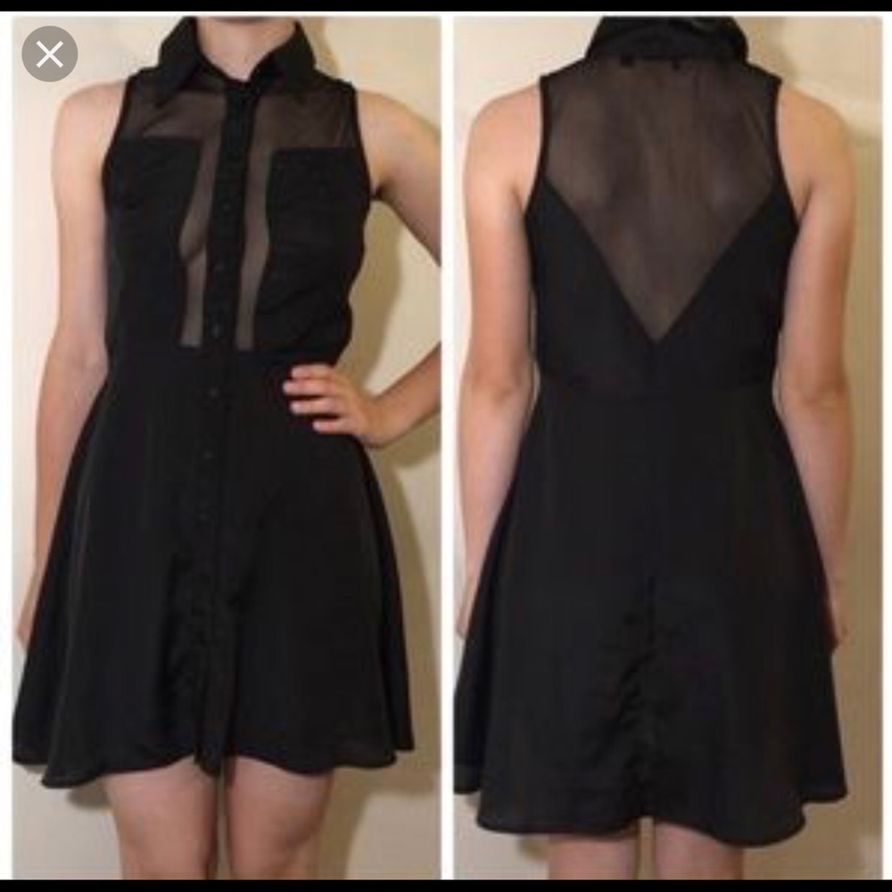 🖤 Black Sheer Dress 🖤